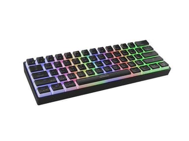 Genesis THOR 660 RGB Gaming-tastatur, RGB LED-lys, USA, Svart, Bluetooth, Kablet, Trådløs tilkobling, Gateron Red Switch