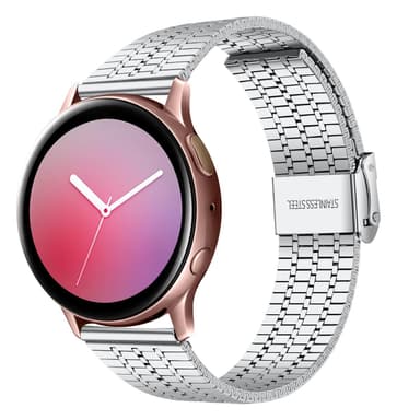 Samsung smartklokke armbånd 20 mm rustfritt stål Sølv
