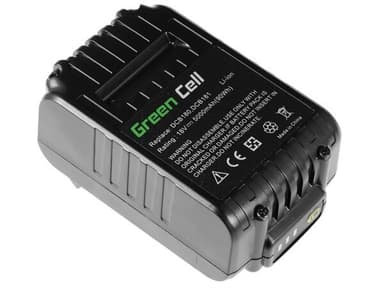 Green Cell Verktøybatteri til Dewalt DCB184 DCB182 DCB180 18V 5Ah