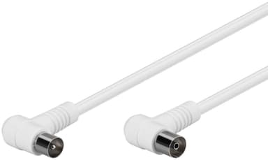 Goobay Vinklet antennekabel (80 dB), 2x skjermet