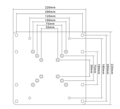 Goobay VESA-adapter for TV-veggfeste