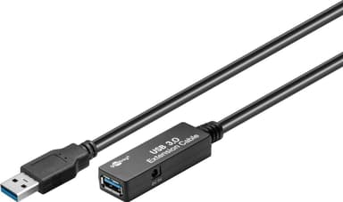 Goobay Active USB 3.0 skjøtekabel, svart