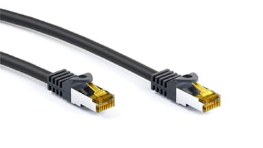 Goobay RJ45 patchkabel CAT 6A S/FTP (PiMF), 500 MHz, med CAT 7 råkabel, svart