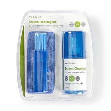 Nedis Screen Cleaner | Sprøyte | 200 ml | Bærbar Datamaskin / Smarttelefon / Tablett / TV Skjerm | Visker inkludert
