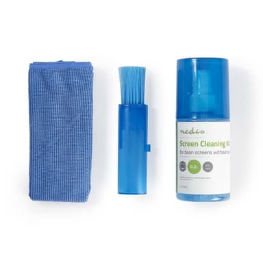 Nedis Screen Cleaner | Sprøyte | 200 ml | Bærbar Datamaskin / Smarttelefon / Tablett / TV Skjerm | Visker inkludert
