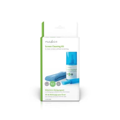 Nedis Screen Cleaner | Sprøyte | 200 ml | Bærbar Datamaskin / Smarttelefon / Tablett / TV Skjerm | Visker inkludert