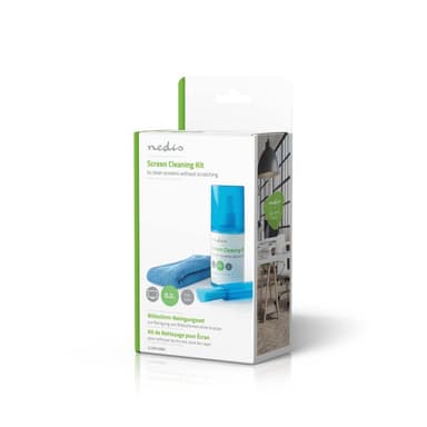 Nedis Screen Cleaner | Sprøyte | 200 ml | Bærbar Datamaskin / Smarttelefon / Tablett / TV Skjerm | Visker inkludert