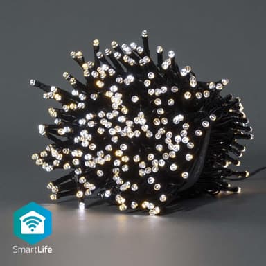 Nedis SmartLife Julelys | Streng | Wi-Fi | Varm til avkjølt hvitt | 400 LED's | 20.0 m | Android™ / IOS