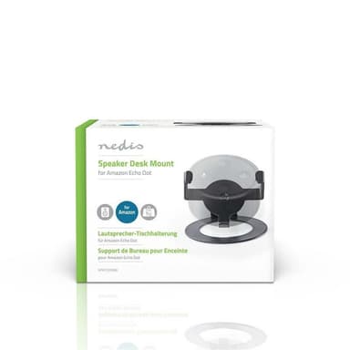 Nedis Speaker Mount | Kompatibel med: Amazon Echo Dot | Bord | 1 kg | Fort | Stål | Sort