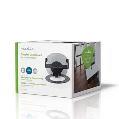 Nedis Speaker Mount | Kompatibel med: Amazon Echo Dot | Bord | 1 kg | Fort | Stål | Sort