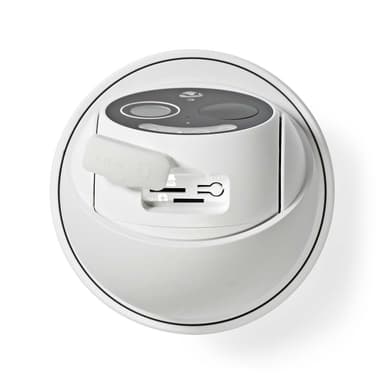 Nedis SmartLife Utendørs kamera | 4G | Full HD 1080p | Panorering og vipping | IP65 | Cloud Storage (valgfritt) / microSD (ikke inkludert) | 5 V DC | Med bevegelses sensor | Nattsyn | Hvit