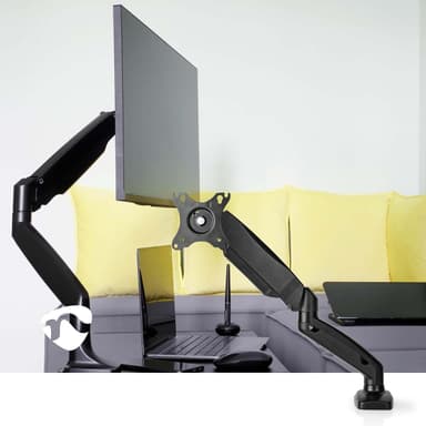 Nedis Desk Monitor Mount | Gassfjær | 1 Skjerm | 15 - 32 "" | 75x75 / 100x100 | Full Motion