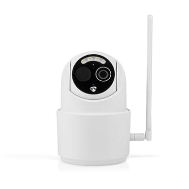 Nedis SmartLife Utendørs kamera | 4G | Full HD 1080p | Panorering og vipping | IP65 | Cloud Storage (valgfritt) / microSD (ikke inkludert) | 5 V DC | Med bevegelses sensor | Nattsyn | Hvit