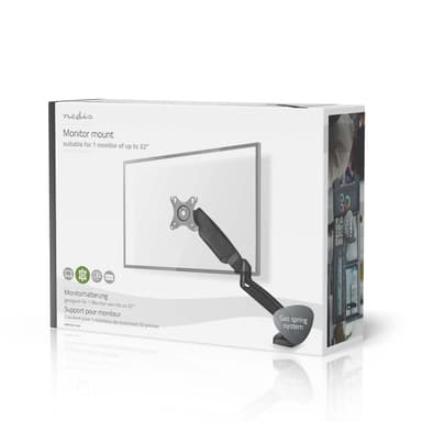 Nedis Desk Monitor Mount | Gassfjær | 1 Skjerm | 15 - 32 "" | 75x75 / 100x100 | Full Motion