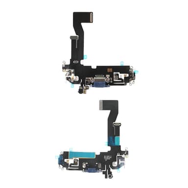 Ladekontakt med flex for iPhone 12 Pro, blå