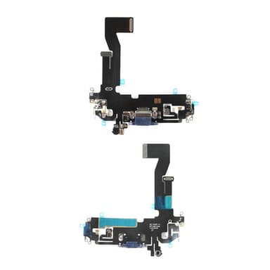 Ladekontakt med flex for iPhone 12 Pro, blå