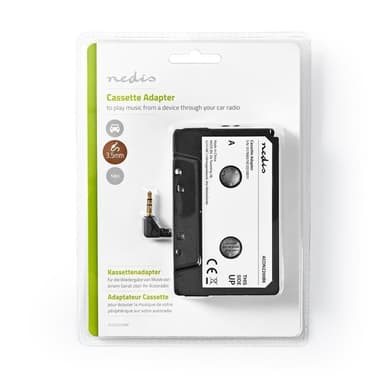 Nedis Bilstereo Aux Cassette Adapter | 3.5 mm | Kabellengde: 1.00 m | Sort