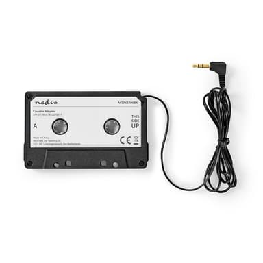 Nedis Bilstereo Aux Cassette Adapter | 3.5 mm | Kabellengde: 1.00 m | Sort