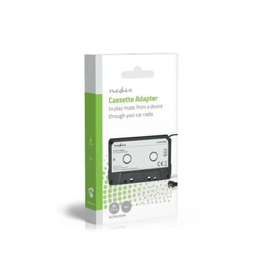 Nedis Bilstereo Aux Cassette Adapter | 3.5 mm | Kabellengde: 1.00 m | Sort