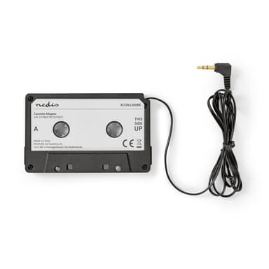 Nedis Bilstereo Aux Cassette Adapter | 3.5 mm | Kabellengde: 1.00 m | Sort