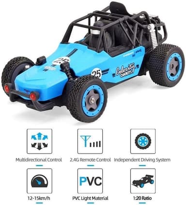 JJRC Q73 1:20-skala - 2.4G radiostyrt racerbil, blå
