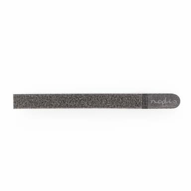 Nedis Hook og Loop Cable Binder | Plastpose | Grå | 10 stk