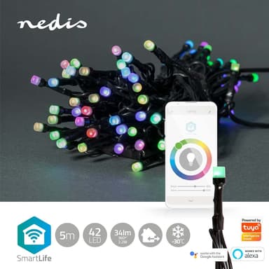 Nedis SmartLife Julelys | Streng | Wi-Fi | RGB | 42 LED's | 5.00 m | Android™ / IOS