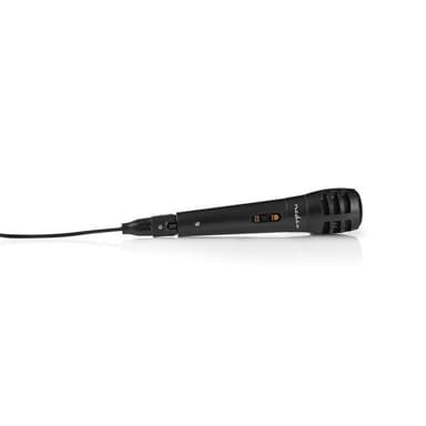 Nedis Wired mikrofon | Kardioid | Avtakbar kabel | 5.00 m | 80 Hz - 12 kHz | 600 Ohm | -75 dB | Av/på-bryter | Reiseveske inkludert | ABS / Aluminium | Sort
