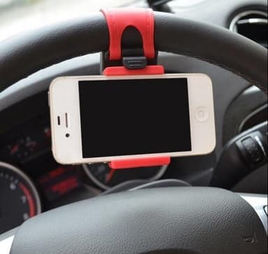 Universal mobiltelefonholder for ratt, rød
