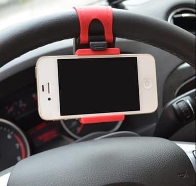 Universal mobiltelefonholder for ratt, rød