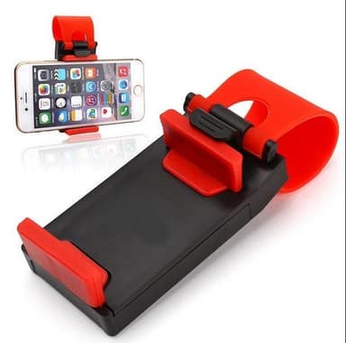 Universal mobiltelefonholder for ratt, rød