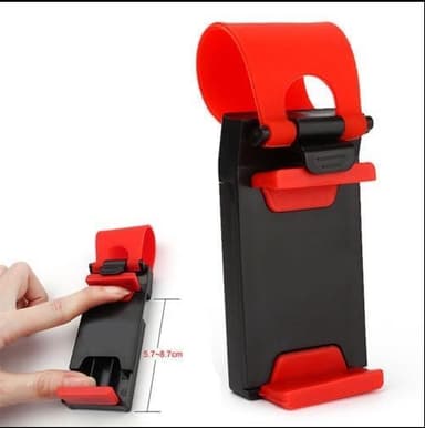 Universal mobiltelefonholder for ratt, rød