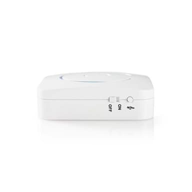 Nedis Bevegelsesdetektor Alarm | Batteri drevet | 6x AA/LR6 | 85 dB | Detektorrekkevidde: 6 m | Vegg | Blå / Hvit
