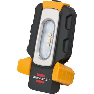 Brennenstuhl LED batteri håndlampe HL DA 40 MH / robust batteri arbeidslampe med bryter og integrert magnet 100 lm sort