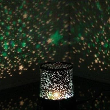 Nattlampe med stjernehimmel