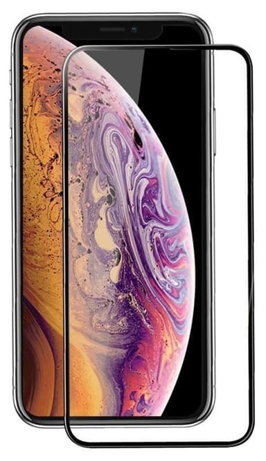 Mr Yes Fulldekkende skjermbeskytter i herdet glass til iPhone 12 Mini, svart