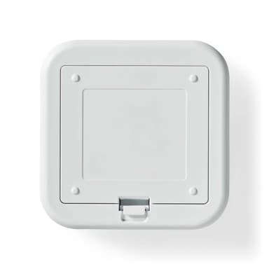 Nedis SmartLife-Klokke | 433 MHz | Tilbehør til: WIFICDP10GY / WIFICDP30WT / WIFICDP40CWT | Batteri drevet / USB-Strøm | 4 Lyder | 4.5 V DC / 5 V DC | Justerbar volum | Hvit