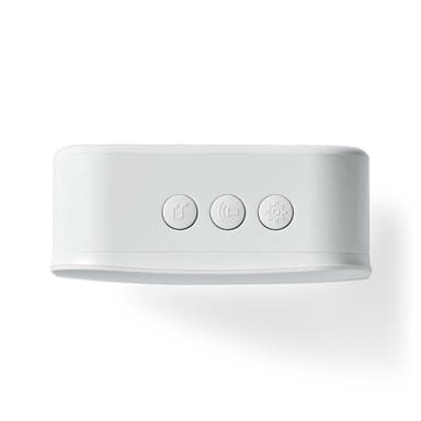 Nedis SmartLife-Klokke | 433 MHz | Tilbehør til: WIFICDP10GY / WIFICDP30WT / WIFICDP40CWT | Batteri drevet / USB-Strøm | 4 Lyder | 4.5 V DC / 5 V DC | Justerbar volum | Hvit