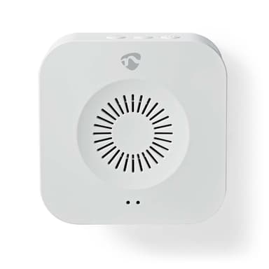 Nedis SmartLife-Klokke | 433 MHz | Tilbehør til: WIFICDP10GY / WIFICDP30WT / WIFICDP40CWT | Batteri drevet / USB-Strøm | 4 Lyder | 4.5 V DC / 5 V DC | Justerbar volum | Hvit