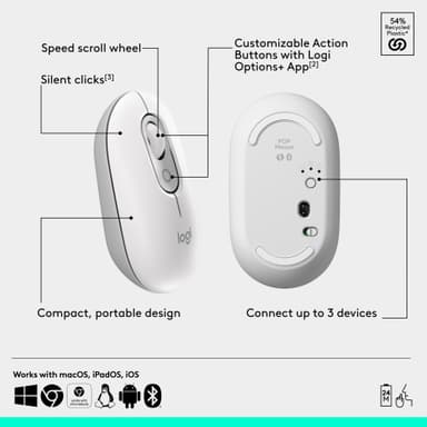 Logitech POP datamus (off-white)