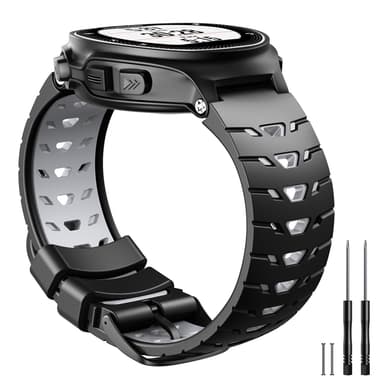 Klokkereim til Garmin Forerunner 630 Silikon Svart/Grå
