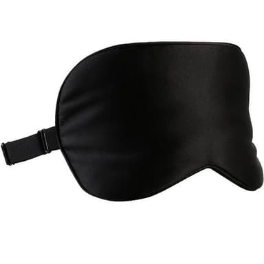 Sovemaske 100 % silke Sort