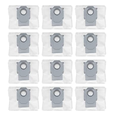 Støvsugerposer i 12-pakning Roborock S7 Maxv Ultra / S7 Pro Ultra / Q5 / Q5 Plus / Q7 / Q7 Plus / Q7 MAX / Q7 Max Plus