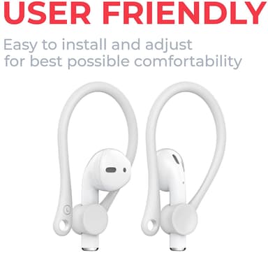Ørekroker for Airpods Hvit