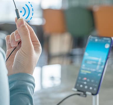 USB-C til 3,5 mm hodetelefonadapter Sort