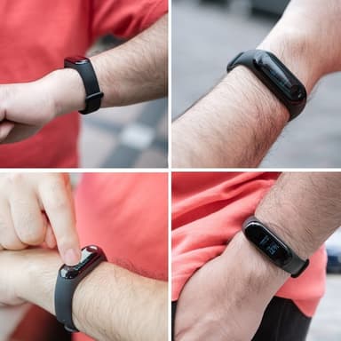 Xiaomi Mi Band 3/4 klokkereim i svart silikon