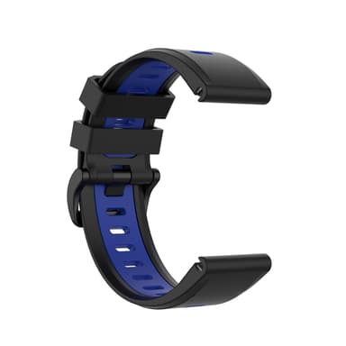Garmin Fenix 5/6 armbånd silikon Svart blå