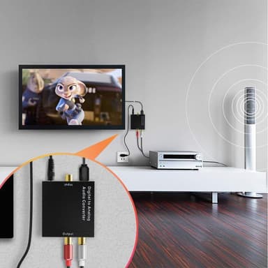 Innendørs antenne for full HDTV mottak 25 dB - svart