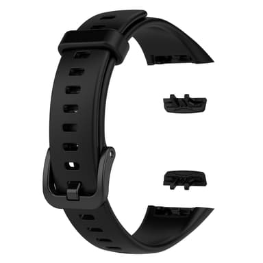 Elastisk og behagelig klokkereim Sort