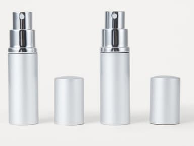 Mini refill parfymeflasker 2-pakning Sølv